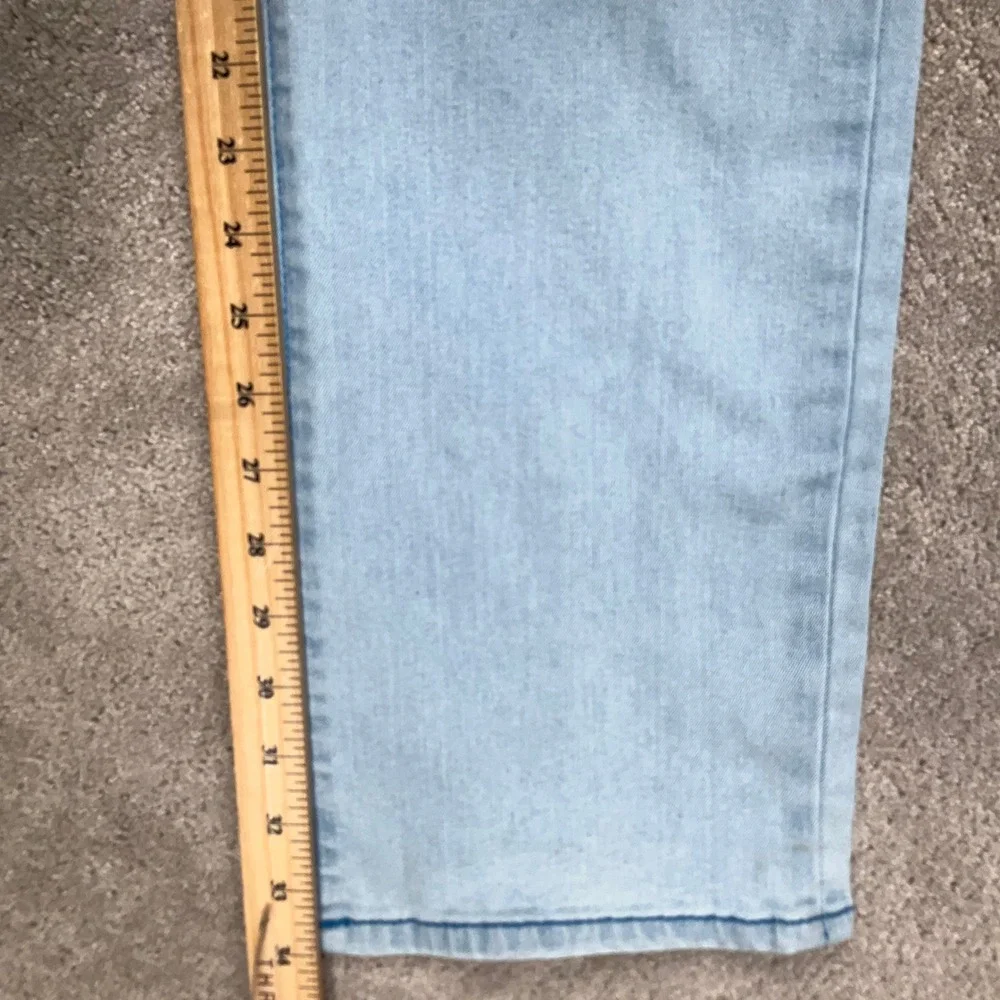 True Religion Ricky Jeans Mens 34 Blue Fade Relaxed Straight Flap Pocket Denim